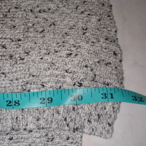American Eagle Gray Speckled Pattern Open Cardigan Sweater Large - Picture 6 of 10